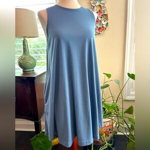 RVCA Sucker Punch Sleeveless Swing Blue Dress